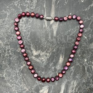 Burgundy Nugget Freshwater Pearls